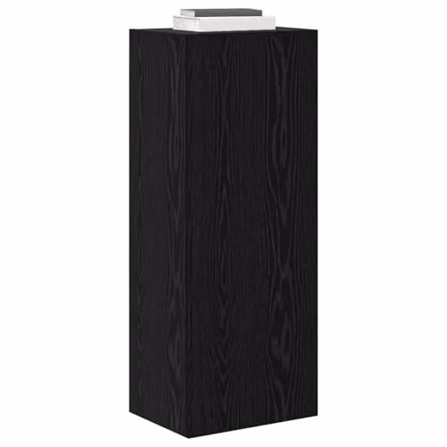 vidaXL Modern Wall-Mounted TV Cabinet in Black, W/D/H: 40.5 x 30 x 102 cm – 1