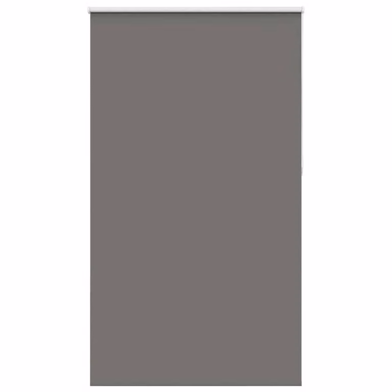 Berkfield Home Grey Blackout Roller Blind, Thermal Insulating Polyester, W: 130 cm, H: 210 cm