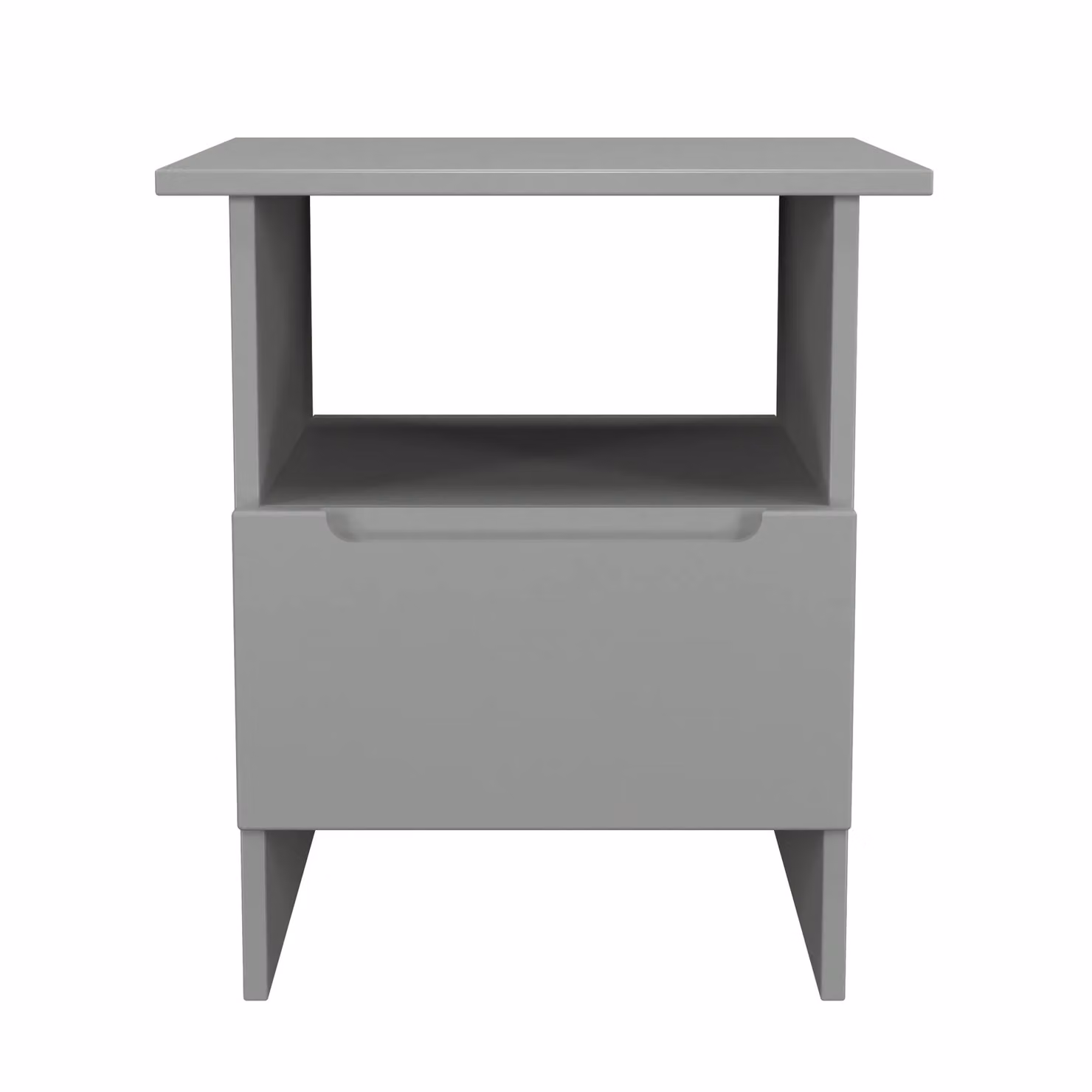 2 U Lucca Ready Assembled Bottom Drawer Lamp Table in Dark Grey – 2