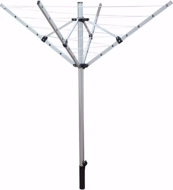 SPETLEK Rotary Airer Multi Hanger 4 Arm Free Standing 18m in Silver – 1
