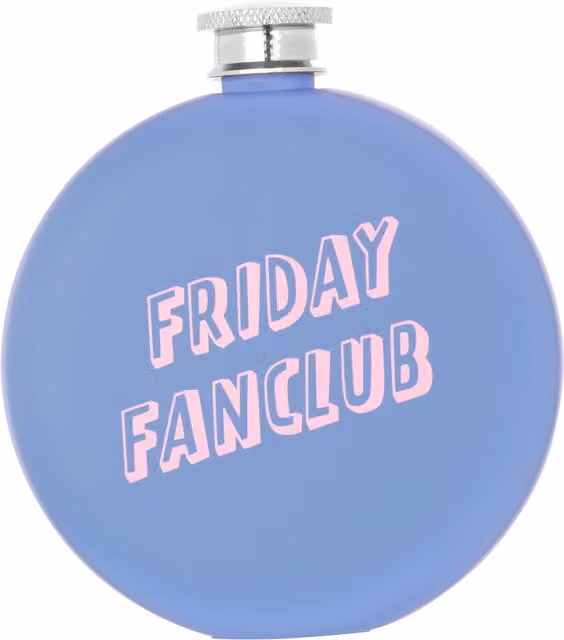 Orsina Friday Fanclub Stainless Steel Hip Flask in Blue or Pink – 1