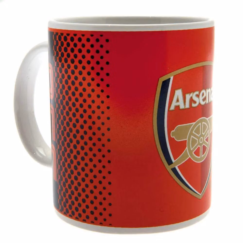 Arsenal FC Official Football Fade Design Ceramic Mug in Red – 3