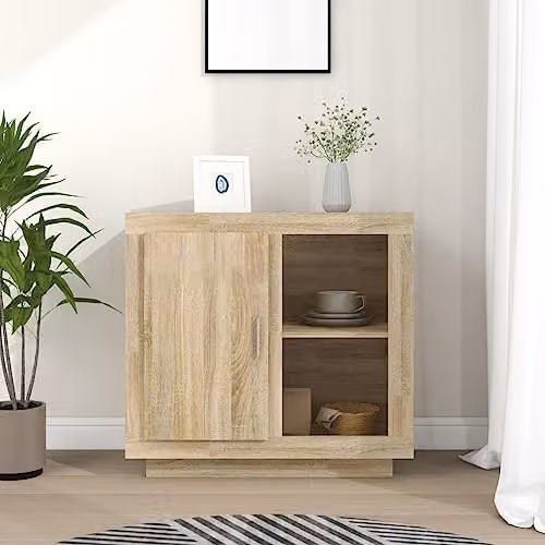 vidaXL Modern Sonoma Oak Sideboard in Brown – 2