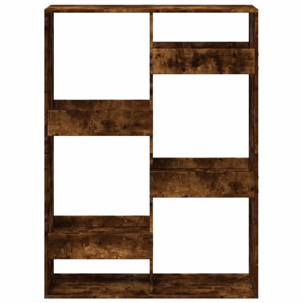 Berkfield Home Smoked Oak Room Divider in Brown, W/D/H: 100 x 33 x 135 cm – 4