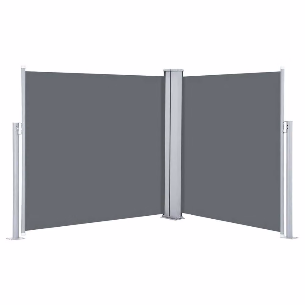 Berkfield Home Retractable Side Awning in Anthracite Black, W/H: 600 x 100 cm – 2
