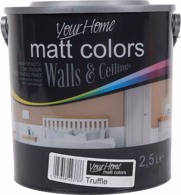 Your Home Matt Emulsion Dispersion in Truffle Brown, 2.5 l