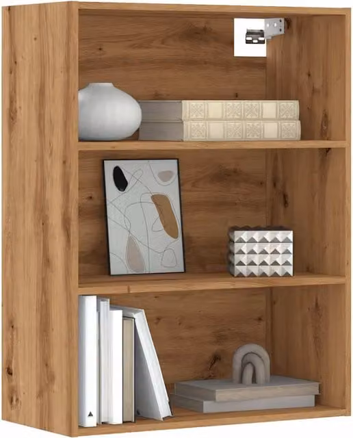 Berkfield Home Artisan Oak Hanging Wall Cabinet in Brown, W/D/H: 69.5 x 32.5 x 90 cm – 1