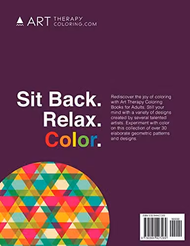 Geometric Coloring Book Vol 1: Stress Relieving Art Therapy Designs for Adults in Multicolour – 2
