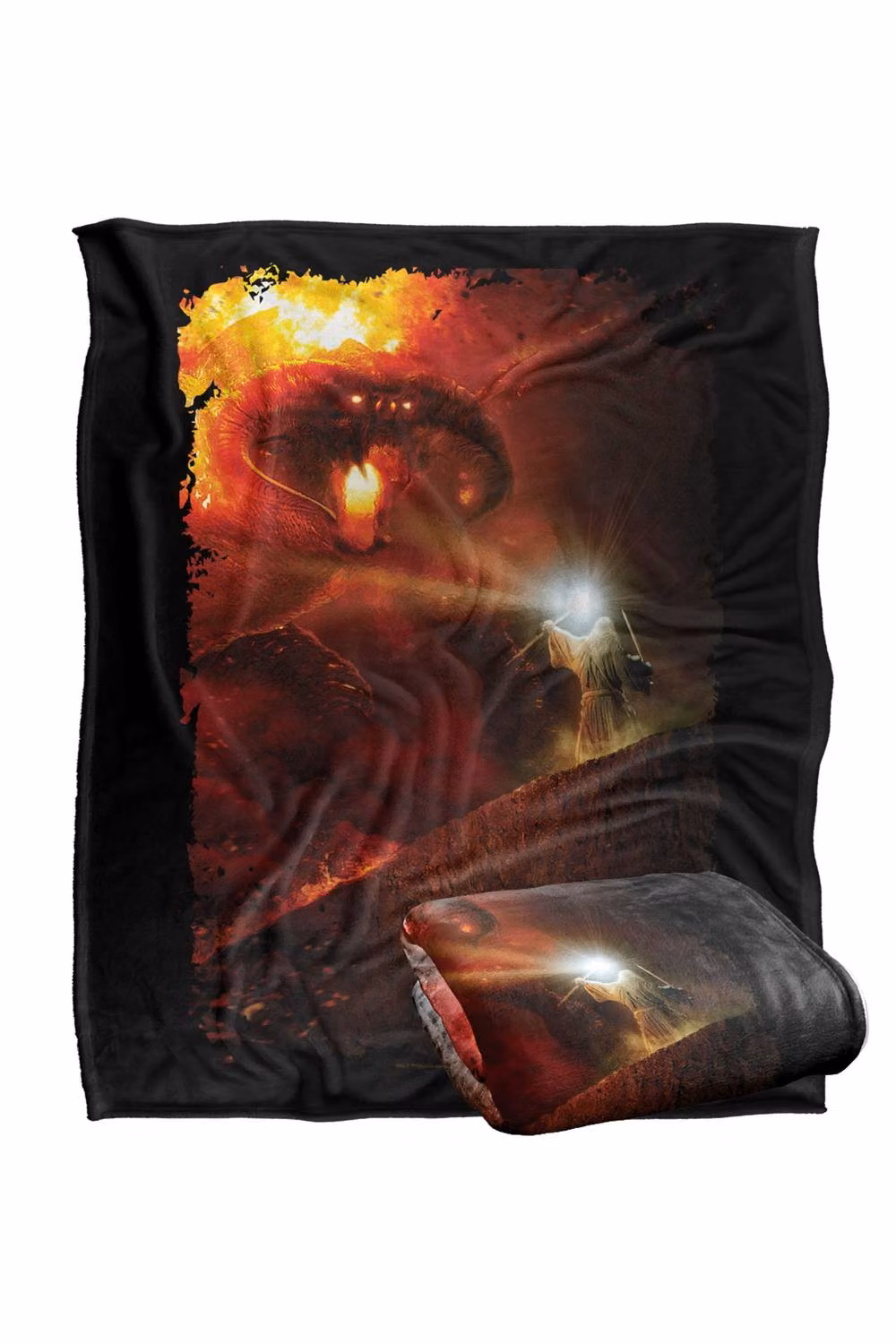 Warner Bros. The Lord Of The Rings You Shall Not Pass Super Soft Fleece Throw Blanket, Multicolour, W: 152 cm, D: 127 cm – 7