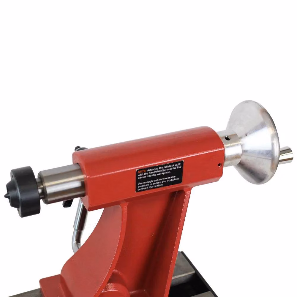 Lumberjack 550W Variable Speed Benchtop Mini Wood Lathe Machine in Red – 9