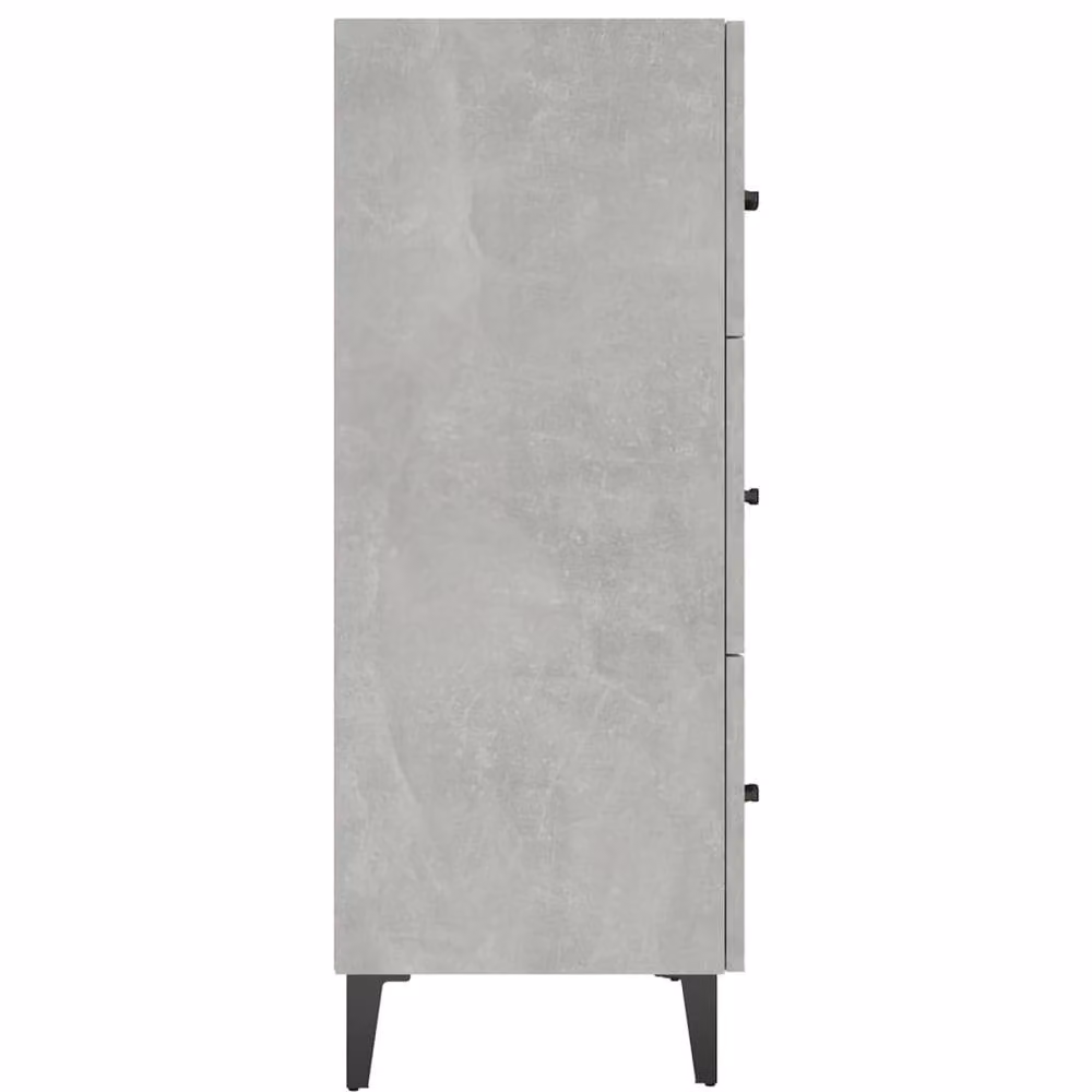 Berkfield Home Concrete Grey Sideboard in Engineered Wood, W/D/H: 69.5 x 34 x 90 cm – 2