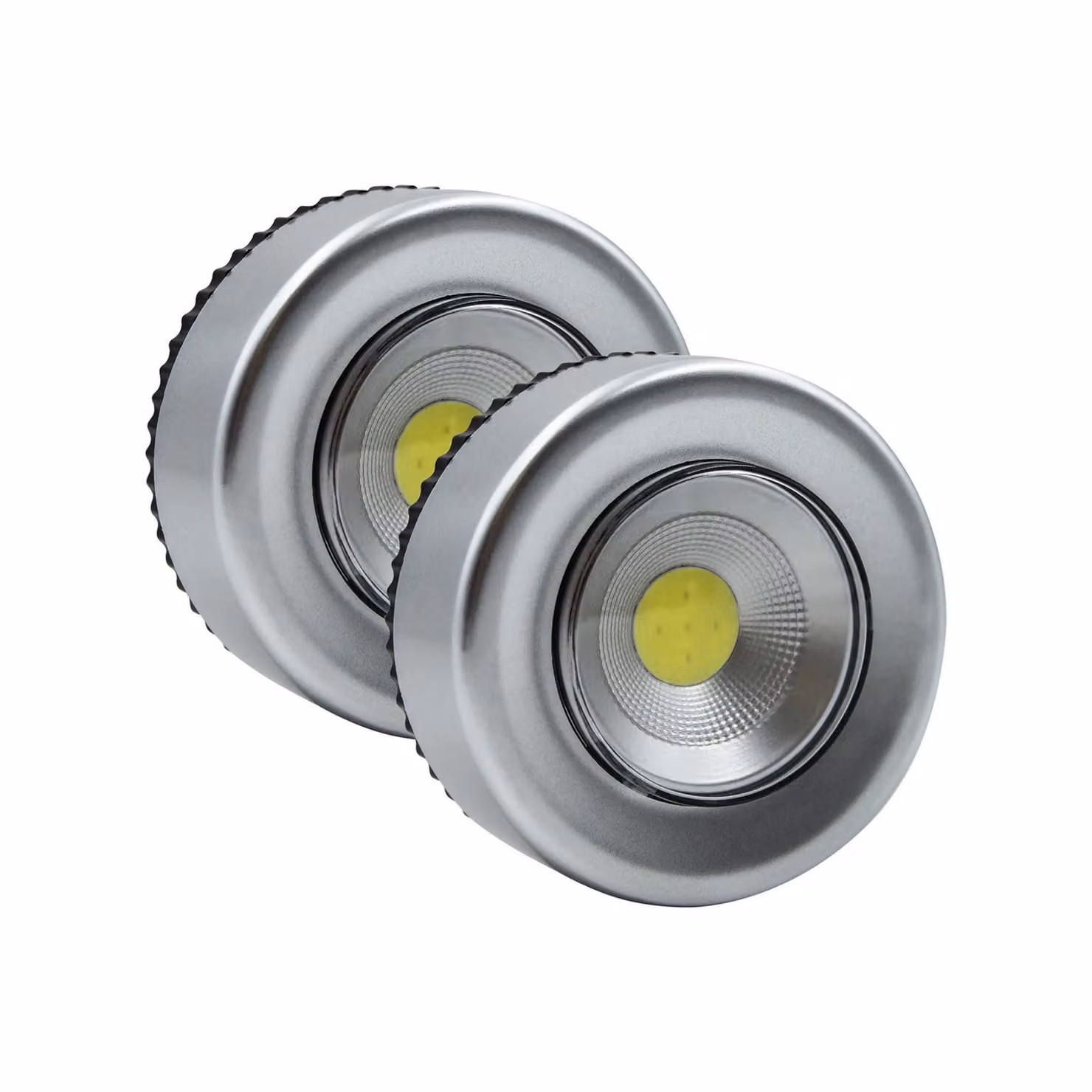 Uni-Com Multicolour RGB Push Light 2 Pack with Self-Adhesive Under-Cabinet Mounting – 2