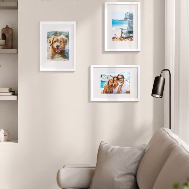SONGMICS A4 Rectangular Picture Frames in White
