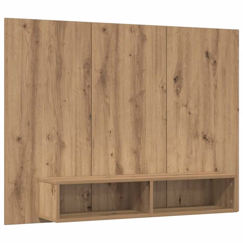 Berkfield Home Artisan Oak Wall TV Cabinet in Brown, W: 120 cm, H: 90 cm, D: 23.5 cm – 3