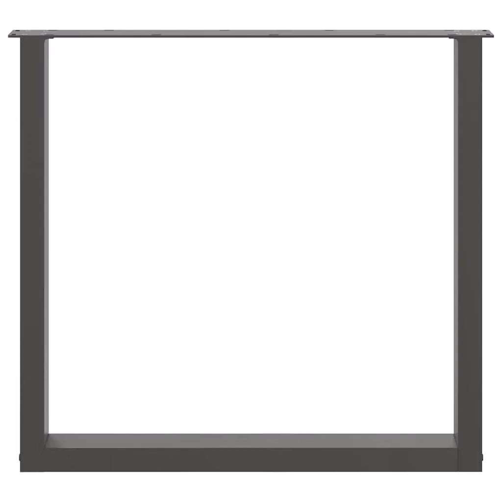 Berkfield Home U-Shaped Steel Coffee Table Legs, 2 Pieces, Anthracite Black, H: 72.5-73 cm, W: 90 cm – 4