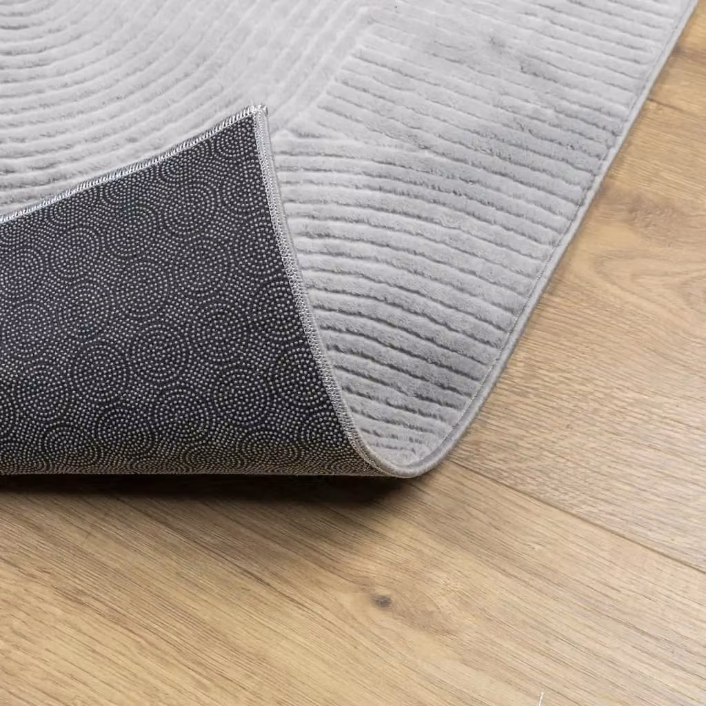Berkfield Home IZA Scandinavian Style Geometric Short Pile Rug, Grey, W: 120 cm, L: 170 cm – 2