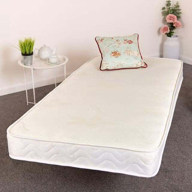 eXtreme Comfort Ltd Pluto Stress Free Essentials Hybrid Spring Mattress, Off White, W/D/H: 120 x 200 x 17 cm