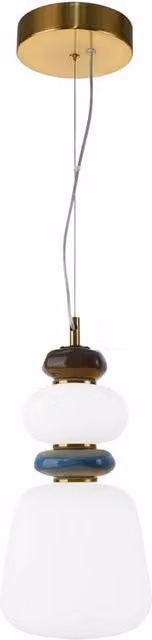Netlighting Evans Slim Cylinder Pendant Ceiling Light in Gold/Brass with Warm White LED
