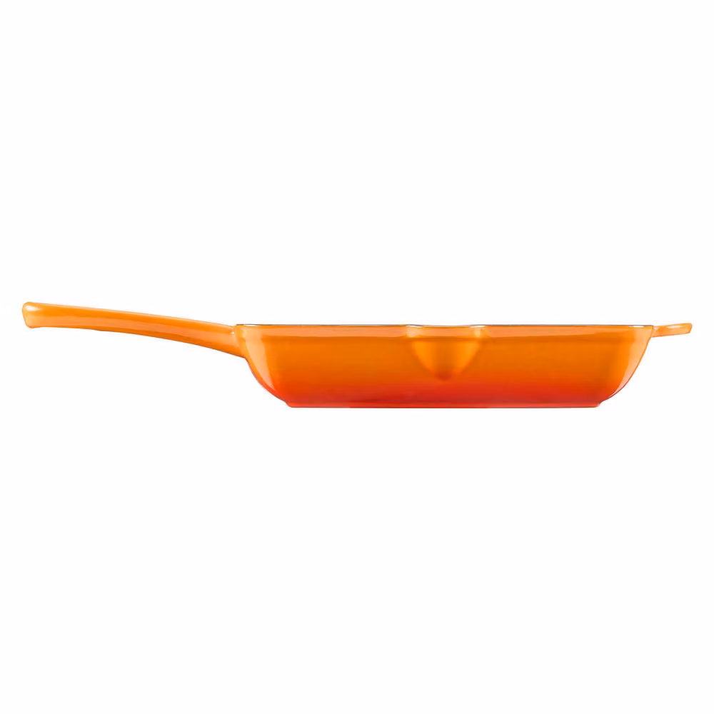 Cooks Professional 26cm Square Cast Iron Enamel Grill Pan, Orange – 3