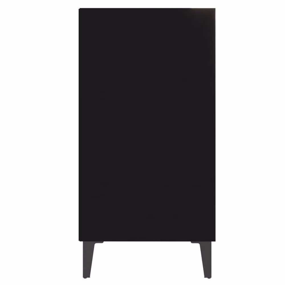 Berkfield Home Modern Black Sideboard in Matt Engineered Wood W/D/H: 57 x 35 x 70 cm – 4