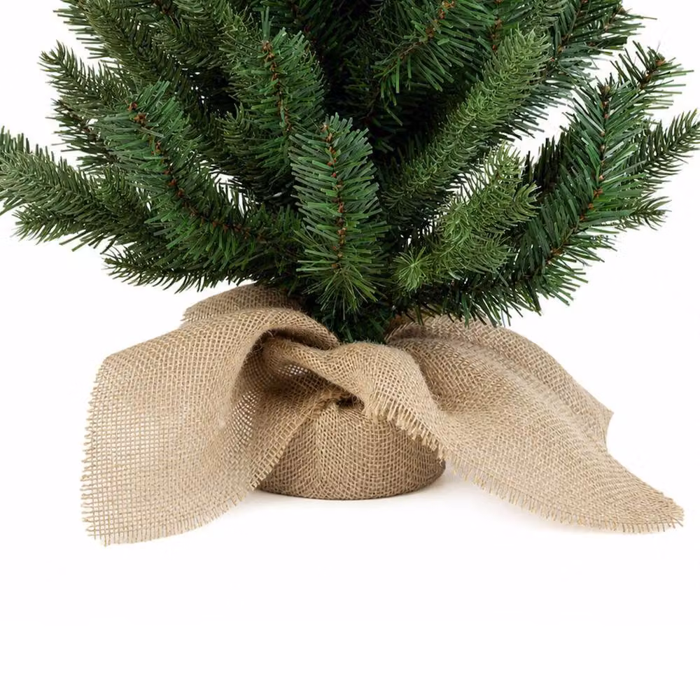 Santaco 63cm Green PVC Spruce Christmas Tree with Cement Base – 3