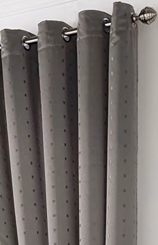 Alan Symonds Silver Opaque Eyelet Ring Top Curtains – 3