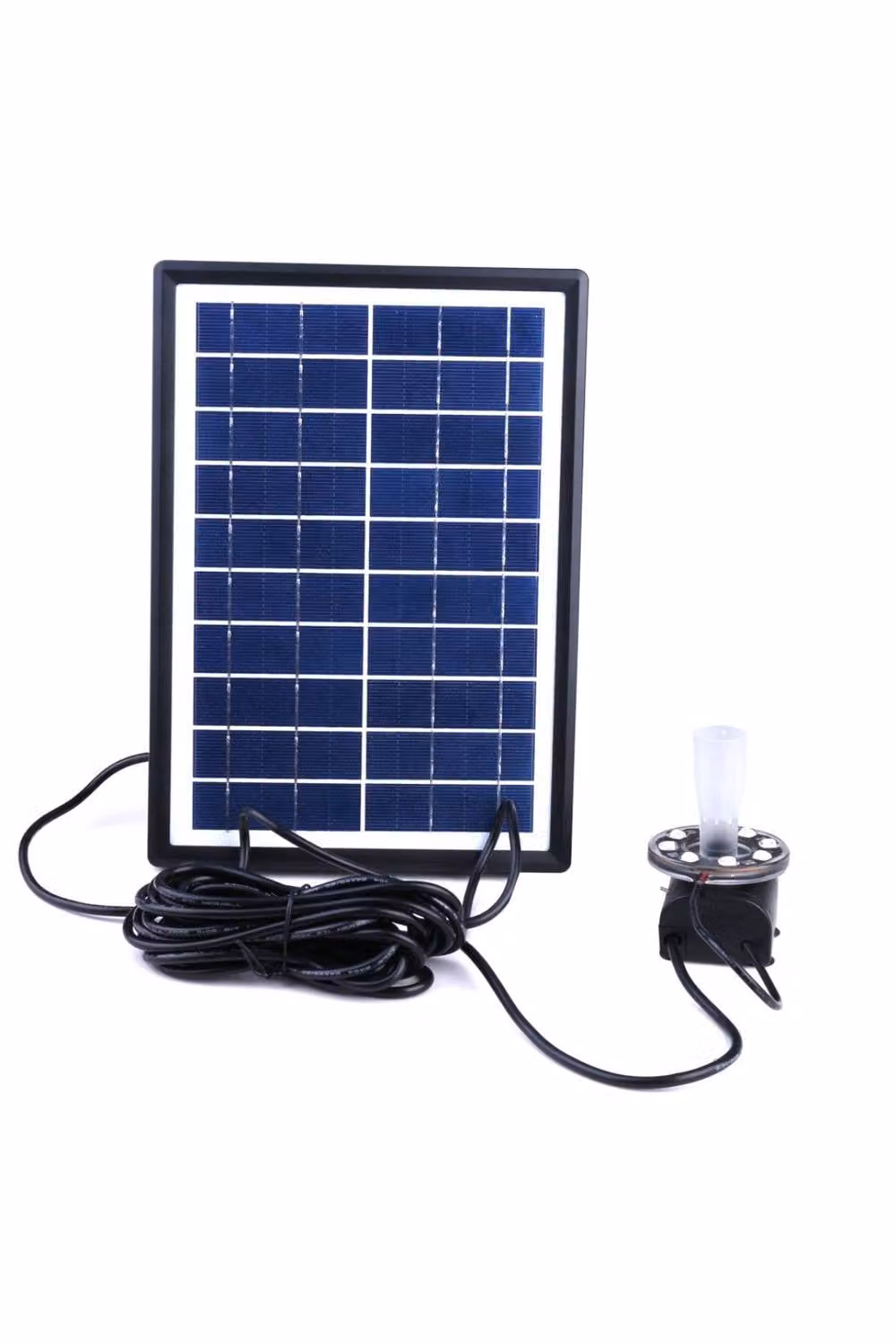 KDMD 7W Solar Powered Fountain Pump with RGB Multicolour LED and 11 Nozzles – 7