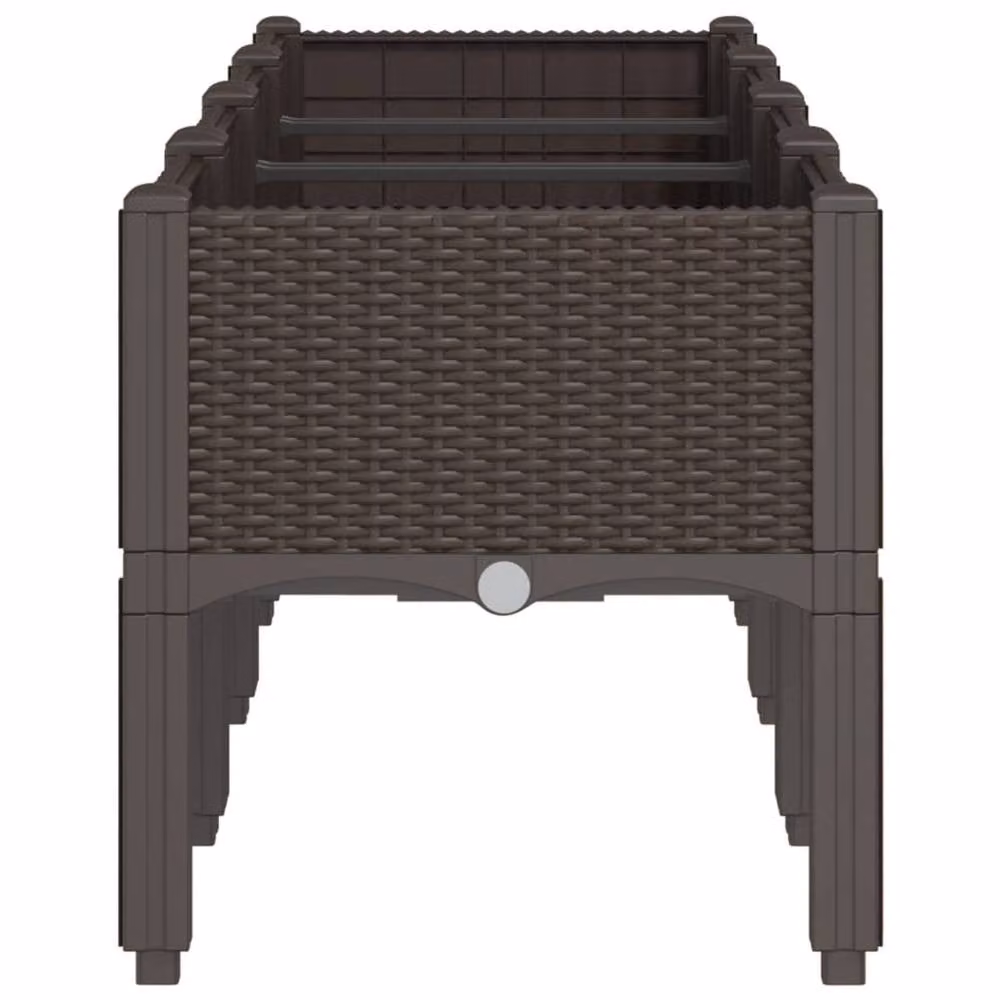 Berkfield Home Garden Planter with Legs, Brown, W: 160 cm, D: 40 cm, H: 42 cm – 3