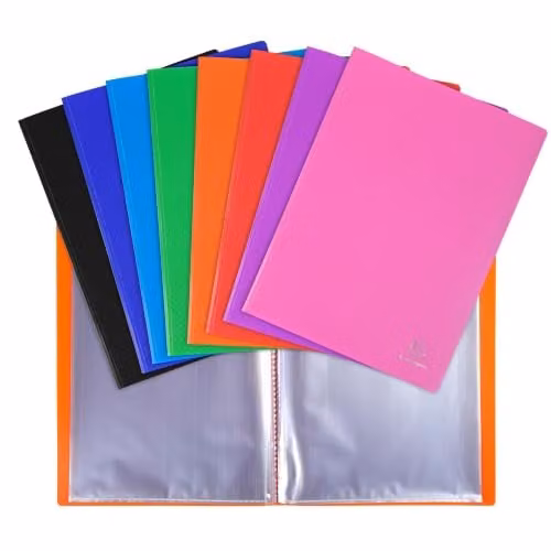 Exacompta Opak A4 Display Book with 100 Pockets in Multicolour