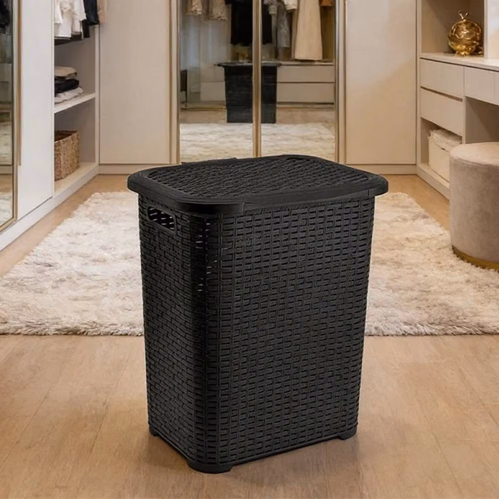 PAWNORA 45L Large Plastic Laundry Basket in Multicolour – 4