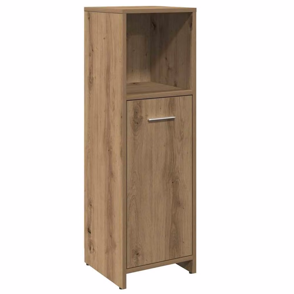 Berkfield Home Artisan Oak Spacious Bathroom Cabinet in Brown, W/D/H: 30 x 30 x 95 cm – 2