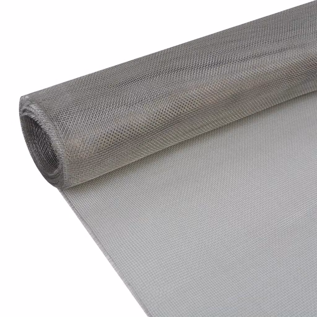 Berkfield Home Stainless Steel Mesh Screen, Silver, W: 100 cm, L: 500 cm – 2