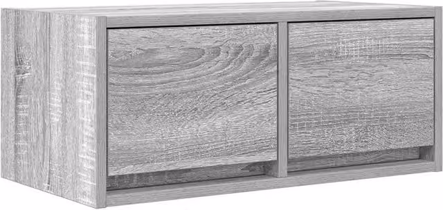 Berkfield Home Modern Grey TV Cabinet W: 60 cm, D: 31 cm, H: 25.5 cm – 1