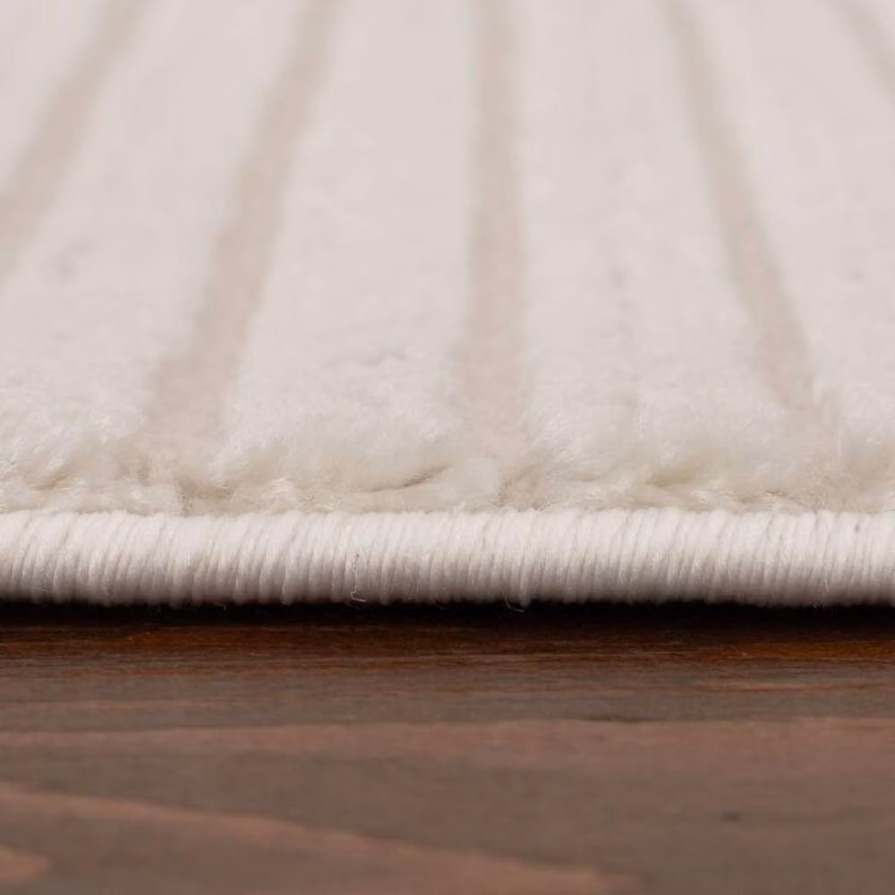 THE RUGS Carmel Maze Design Soft Pile Area Rug, Ivory and White, W: 80 cm, L: 150 cm – 3