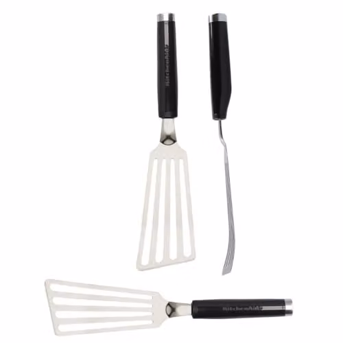 KitchenAid Stainless Steel Flex Turner in Black