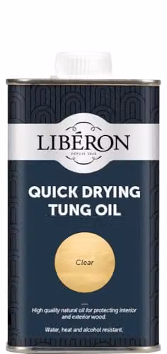 Liberon Quick Drying Natural Tung Oil, 250ml, Transparent Matt