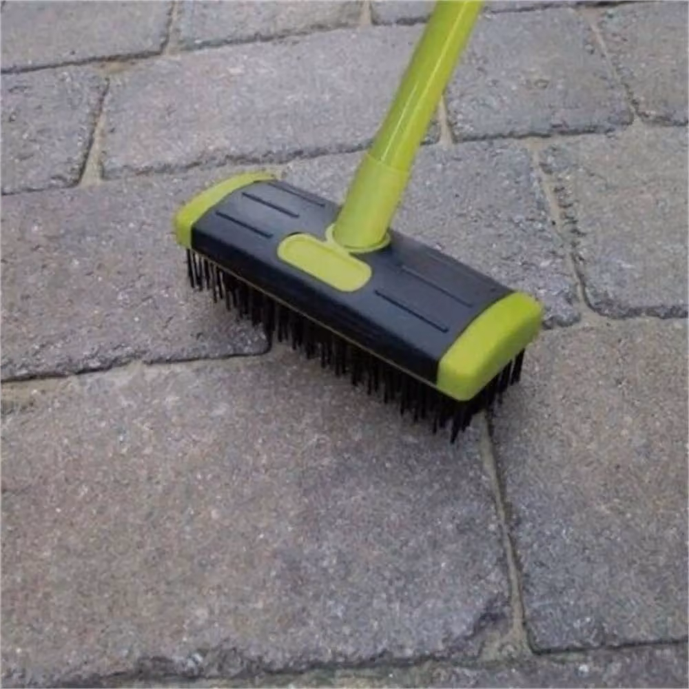 Nordara 3-in-1 Garden Weeding Brush and Patio Moss Removal Tool with Twin Heads in Green – 3