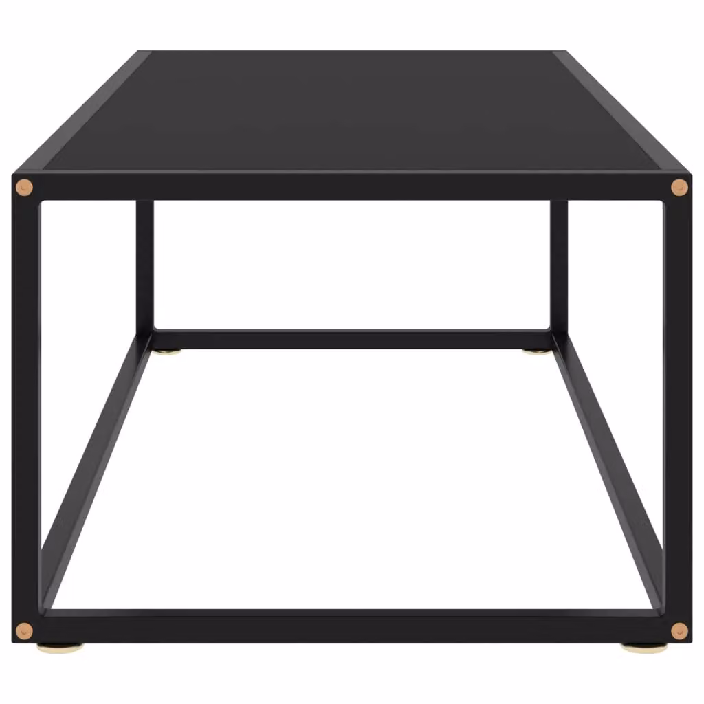 Berkfield Home Modern Black Glass Coffee Table W/D/H: 100 x 50 x 35 cm – 3