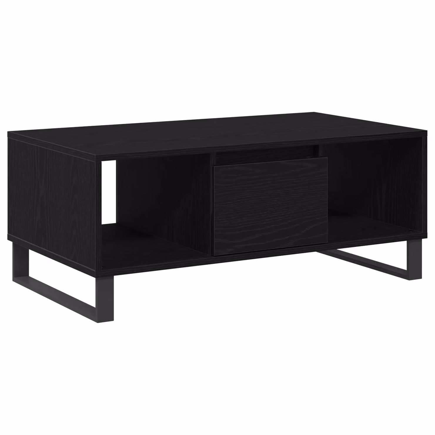Berkfield Home Black Oak Coffee Table, W: 90 cm, D: 50 cm, H: 36.5 cm – 2