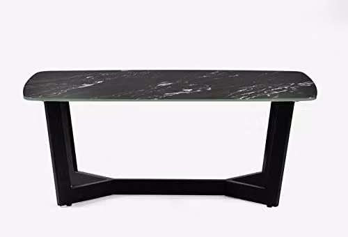Julian Bowen Olympus Rectangular Glass Top Coffee Table in Black, W/D/H: 110 x 60 x 40 cm – 4