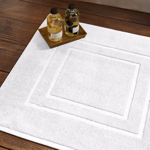 Christy Brixton White Cotton Bath Mat, W/D: 60 x 60 cm – 2