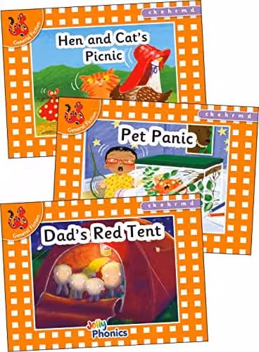 Jolly Phonics Orange Level Readers Set 2 in Precursive Letters