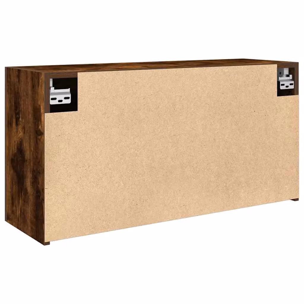 Berkfield Home Smoked Oak Bathroom Wall Cabinet in Brown, W/D/H: 80 x 25 x 40 cm – 6