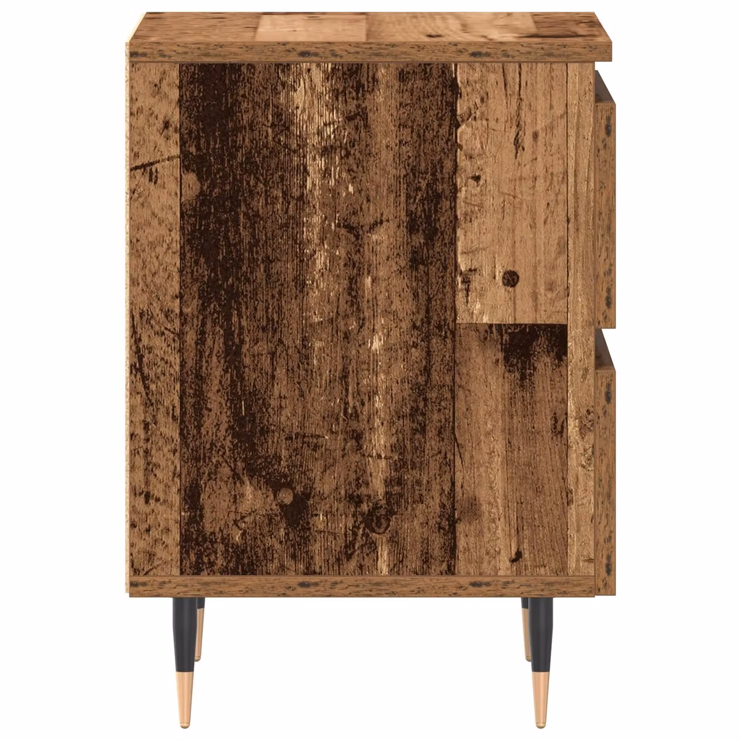 Berkfield Home Bedside Cabinet in Brown Old Wood, W/D/H: 40 x 35 x 50 cm – 3