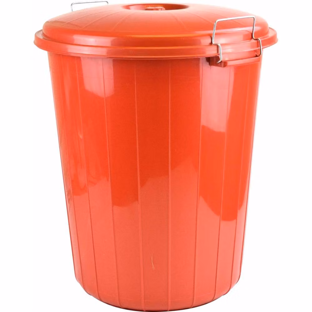 FLAVORA Set of 3 Multicolour Plastic Garden Waste Bins with Flip Lid, 25L each – 2