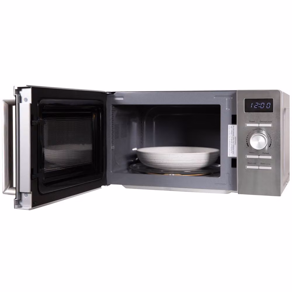 Russell Hobbs RHMD828SS Digital Solo Microwave in Stainless Steel Silver, 20L, 800W – 6
