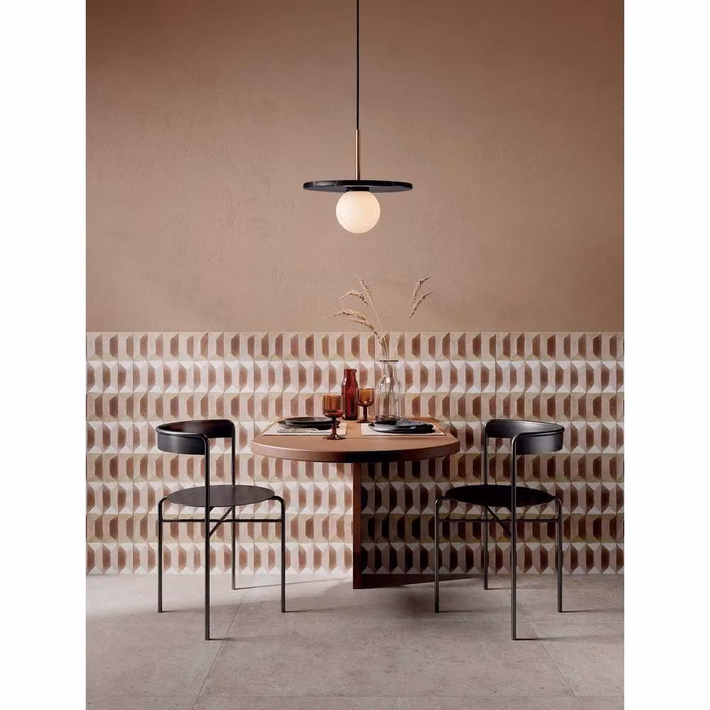 Netlighting Idor Globe Pendant Ceiling Light in White and Sandy Black with Opal Glass and LED G9 Bulb – 2