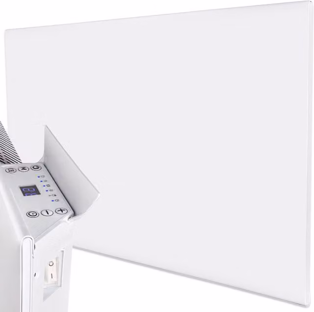 MYLEK Ultra Slim 2kW Electric Panel Convector Heater with 24/7 Timer and Thermostat, White – 1