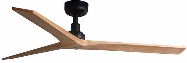 Netlighting Klim Medium Black Light Pine Wood DC Ceiling Fan with 6 Speeds