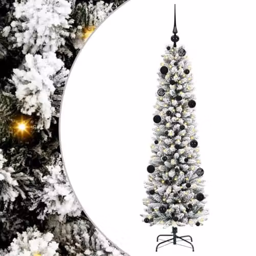 vidaXL Artificial White Christmas Tree, Height: 150 cm